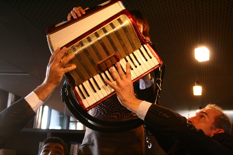 photo © Christiane Robin : Bernard Menaut Inauguration Pavillon Noir